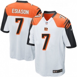 Mens Nike Cincinnati Bengals 7 Boomer Esiason Game White NFL Jersey