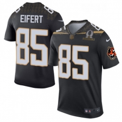 Mens Nike Cincinnati Bengals 85 Tyler Eifert Elite Black Team Irvin 2016 Pro Bowl NFL Jersey