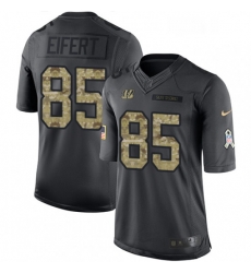 Mens Nike Cincinnati Bengals 85 Tyler Eifert Limited Black 2016 Salute to Service NFL Jersey