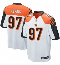 Mens Nike Cincinnati Bengals 97 Geno Atkins Game White NFL Jersey