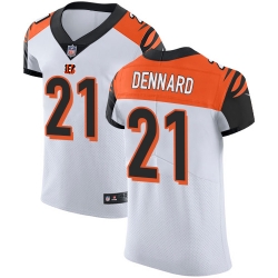 Nike Bengals #21 Darqueze Dennard White Mens Stitched NFL Vapor Untouchable Elite Jersey