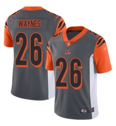 Nike Bengals 26 Trae Waynes Silver Men Stitched NFL Limited Inverted Legend Jersey