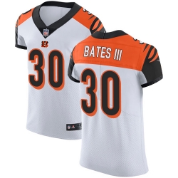 Nike Bengals #30 Jessie Bates III White Mens Stitched NFL Vapor Untouchable Elite Jersey