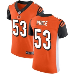 Nike Bengals #53 Billy Price Orange Alternate Mens Stitched NFL Vapor Untouchable Elite Jersey