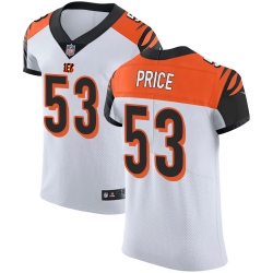 Nike Bengals #53 Billy Price White Mens Stitched NFL Vapor Untouchable Elite Jersey