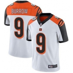 Nike Bengals 9 Joe Burrow White Black 2020 NFL Draft First Round Pick Vapor Untouchable Limited Jersey