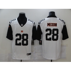 Nike Cincinnati Bengals 28 Joe Mixon White Color Rush Limited Jersey