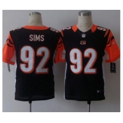 nike nfl jerseys cincinnati bengals 92 sims black[Elite][sims]