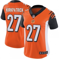 Nike Bengals #27 Dre Kirkpatrick Orange Alternate Womens Stitched NFL Vapor Untouchable Limited Jersey