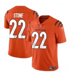 Youth Cincinnati Bengals 22 Geno Stone Orange Vapor Untouchable Limited Stitched Jersey