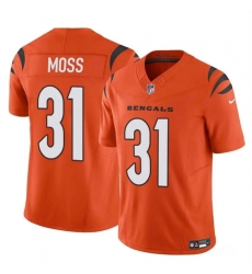 Youth Cincinnati Bengals 31 Zack Moss Orange 2024 F U S E  Vapor Untouchable Limited Jersey