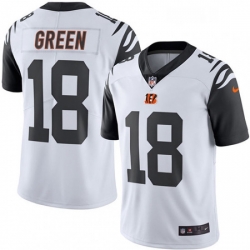 Youth Nike Cincinnati Bengals 18 AJ Green Limited White Rush Vapor Untouchable NFL Jersey