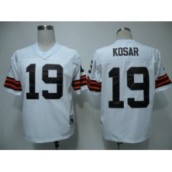 Cleveland Browns 19 Kosar White throwback Jerseys