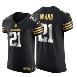 Cleveland Browns 21 Denzel Ward Men Nike Black Edition Vapor Untouchable Elite NFL Jersey