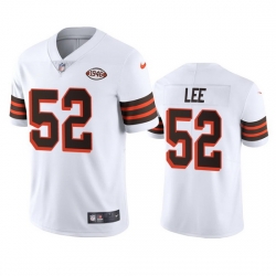 Cleveland Browns 52 Elijah Lee Nike 1946 Collection Alternate Vapor Limited NFL Jersey  White