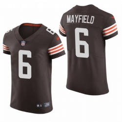 Cleveland Browns 6 Baker Mayfield Nike Men Brwon Team Color Men Stitched NFL 2020 Vapor Untouchable Elite Jersey