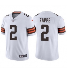 Men Cleveland Browns 2 Bailey Zappe White Vapor Limited Stitched Football Jersey