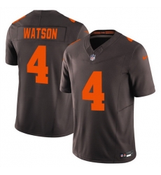 Men Cleveland Browns 4 Deshaun Watson Brown 2025 F U S E Alpha Dawg Limited Stitched Football Jersey Men Cleveland Browns 4 Deshaun Watson Brown 2025 F U S E Alpha Dawg Limited Stitched Football Jersey