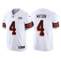 Men Cleveland Browns 4 Deshaun Watson White 1946 Collection Vapor Untouchable Limited Stitched jersey