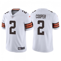 Men's Cleveland Browns #2 Amari Cooper White Vapor Untouchable Limited Stitched Jersey