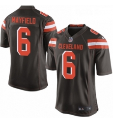 Mens Nike Cleveland Browns 6 Baker Mayfield Game Brown Team Color NFL Jersey