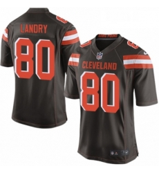 Mens Nike Cleveland Browns 80 Jarvis Landry Game Brown Team Color NFL Jersey