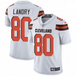 Mens Nike Cleveland Browns 80 Jarvis Landry White Vapor Untouchable Limited Player NFL Jersey