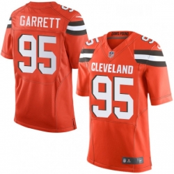 Mens Nike Cleveland Browns 95 Myles Garrett Elite Orange Alternate NFL Jersey