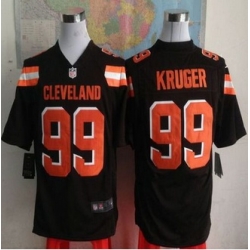 New Cleveland Browns #99 Paul Kruger Brown Team Color Men Stitched NFL Game Jersey