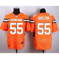 Nike Browns #55 Danny Shelton Orange Alternate Men Stitched NFL New Elite Jersey