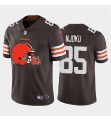 Nike Browns 85 David Njoku Brown Team Big Logo Vapor Untouchable Limited Jersey