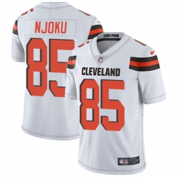 Nike Browns #85 David Njoku White Mens Stitched NFL Vapor Untouchable Limited Jersey