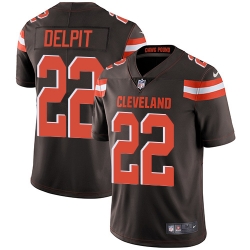 Nike Cleveland Browns 22 Grant Delpit Brown Team Color Men Stitched NFL Vapor Untouchable Limited Jersey