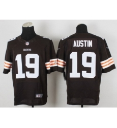 Nike cleveland browns 19 Miles Austin Brown Elite NFL Jersey