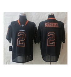 Nike cleveland browns 2 Johnny Manziel black Elite lights out NFL Jersey