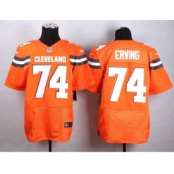 nike nfl jerseys cleveland browns 74 erving orange[Elite][new style]