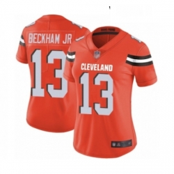 Womens Odell Beckham Jr Limited Orange Nike Jersey NFL Cleveland Browns 13 Alternate Vapor Untouchable