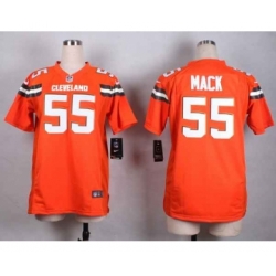 nike women nfl jerseys cleveland browns 55 mack orange[nike][new style]