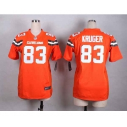 nike women nfl jerseys cleveland browns 83 hartline orange[nike][new style]