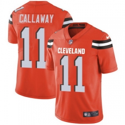 Browns 11 Antonio Callaway Orange Alternate Youth Stitched Football Vapor Untouchable Limited Jerse