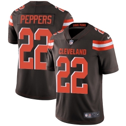 Nike Browns #22 Jabrill Peppers Brown Team Color Youth Stitched NFL Vapor Untouchable Limited Jersey