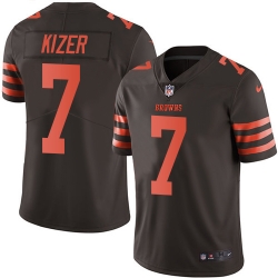 Nike Browns #7 DeShone Kizer Brown Youth Stitched NFL Limited Rush Jersey