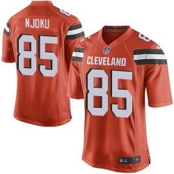 Nike Browns #85 David Njoku Orange Alternate Youth Stitched NFL New Elite Jersey