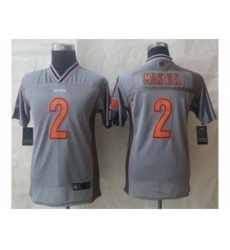 Nike Youth jerseys cleveland browns #2 manziel grey[Elite vapor]