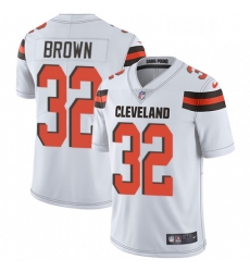 Youth Nike Cleveland Browns 32 Jim Brown Elite White NFL Jersey