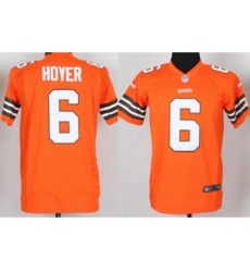 Youth Nike Cleveland Browns 6 Brian Hoyer Orange NFL Jersey