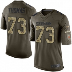 Youth Nike Cleveland Browns 73 Joe Thomas Elite Green Salute to Service NFL Jersey