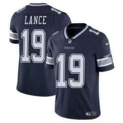 Men Dallas Cowboys 19 Trey Lance Navy Vapor Untouchable Limited Stitched Football Jersey