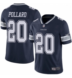 Men Dallas Cowboys 20 Tony Pollard Blue Stitched Football Vapor Untouchable Limited Jersey