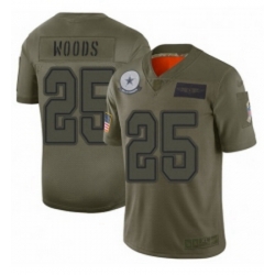 Men Dallas Cowboys 25 Xavier Woods Limited Camo 2019 Salute to Service Football Jersey